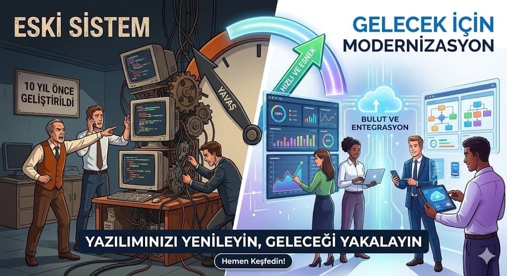 legacy eski yazılım modernizasyon dijital dönüşüm geçiş işaretleri