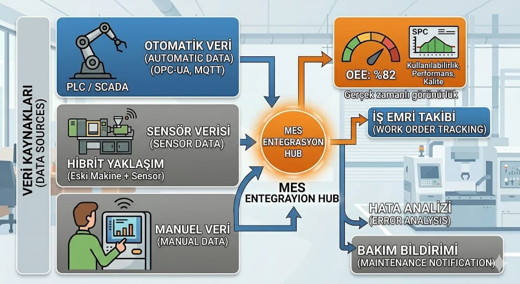 mes modulleri atölye yönetimi kalite kontrol stok yönetimi