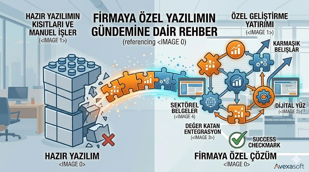 firmaya ozel yazilim neden gerekli hazir yazilim yetersizligi senaryolari