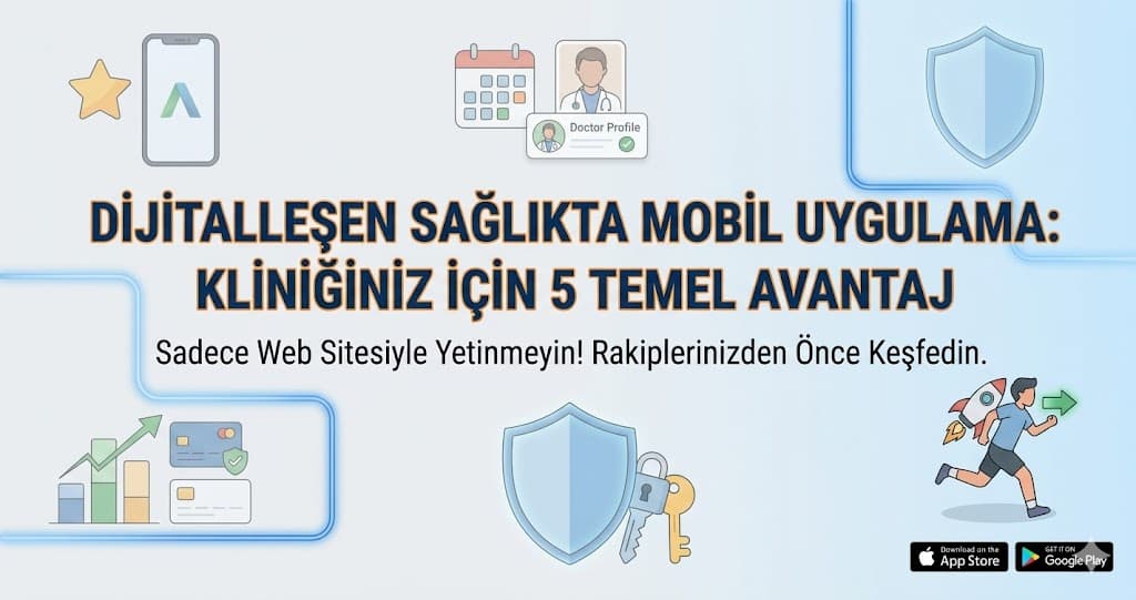 özel klinik mobil uygulama hasta sadakati randevu yönetimi KVKK uyumlu sağlık uygulaması