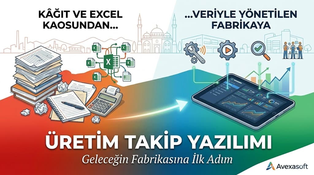 fabrika üretim takip yazılımı dijital süreç yönetimi ve iş emri takibi