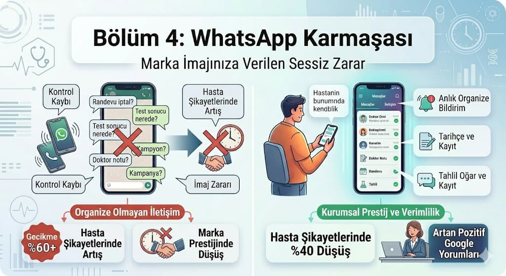 4. WhatsApp Karmaşası: Marka İmajınıza Verilen Sessiz Zarar